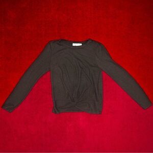 Brown Girls Size Medium Moa Moa Casual School Long Sleeve Shirt Top Made in USA